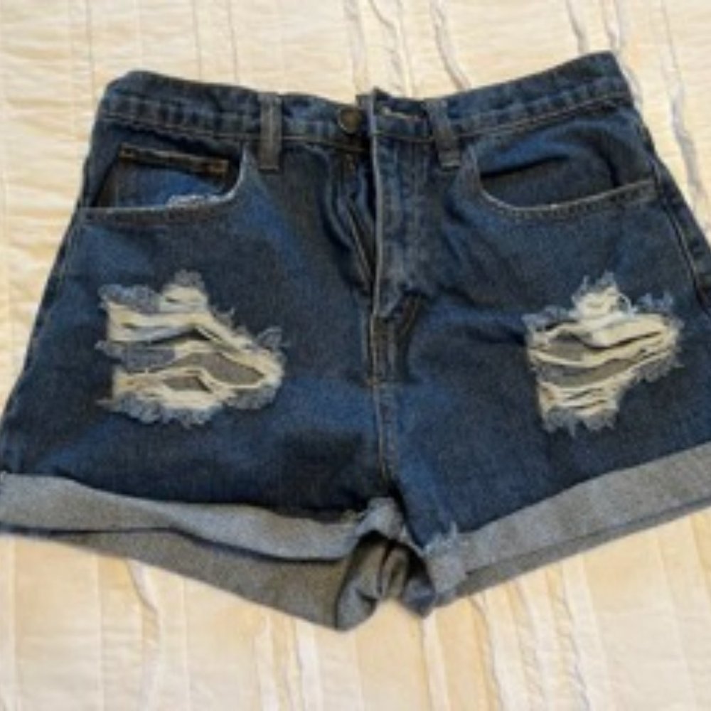 Forever 21 Ripped Jean Shorts - Size 28